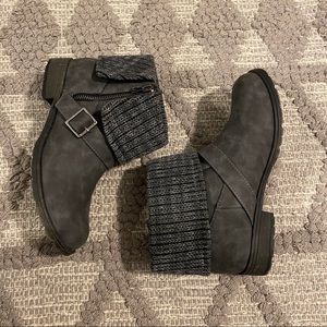 Dark Gray Boots